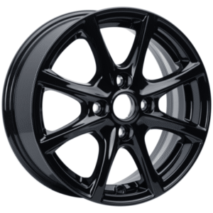 Platišče iz lahke zlitine 15" z 8 kraki, črn